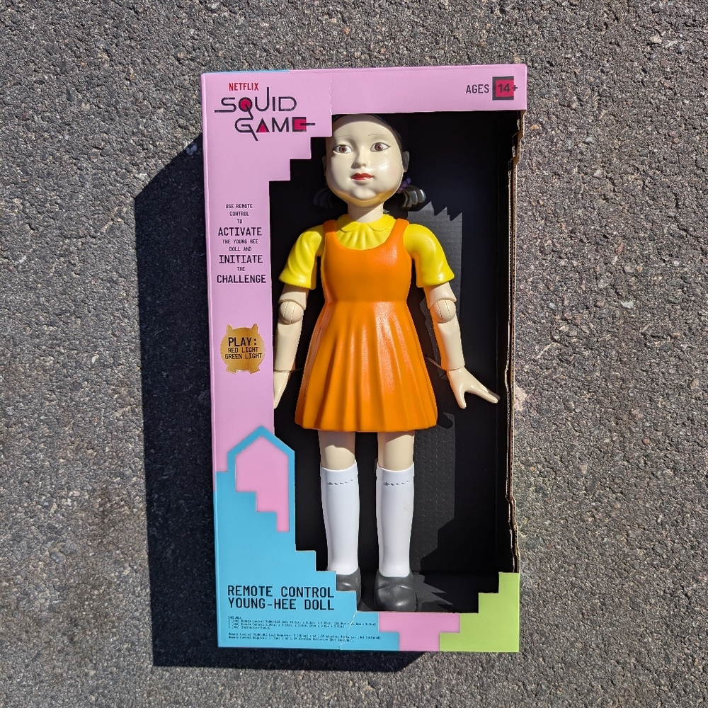 Netflix Squid Game Young-hee Doll Remote Control 15.6” tall - Brand New!